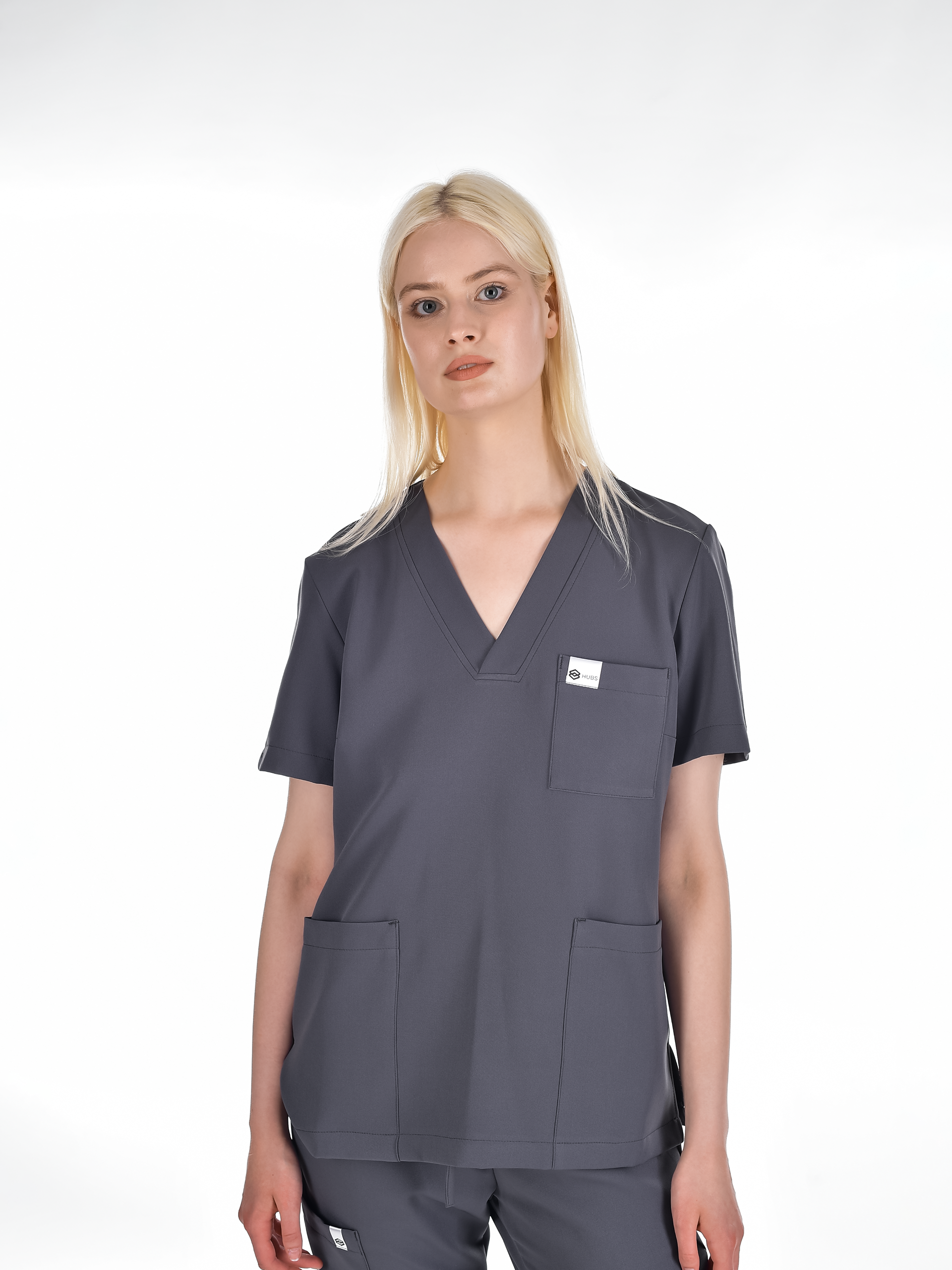 OSLO Women's scrubs set Grey