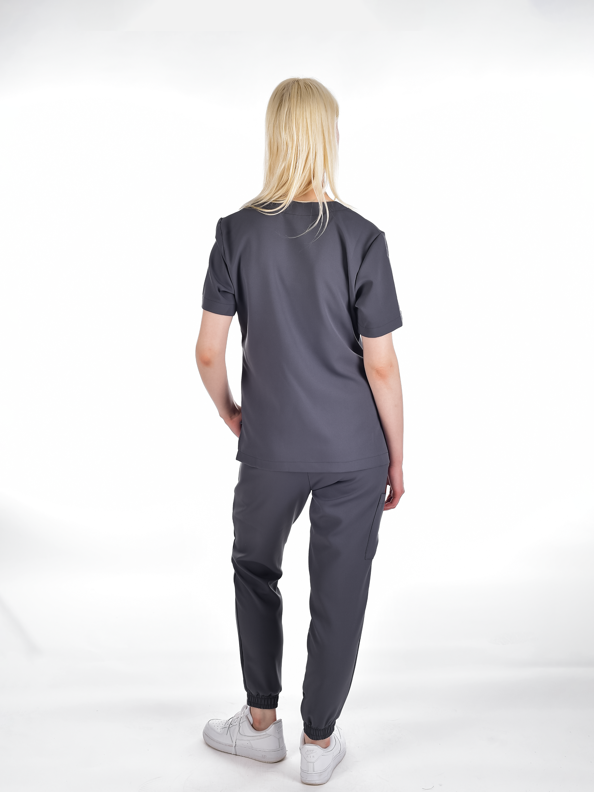 OSLO Women's scrub top Grey