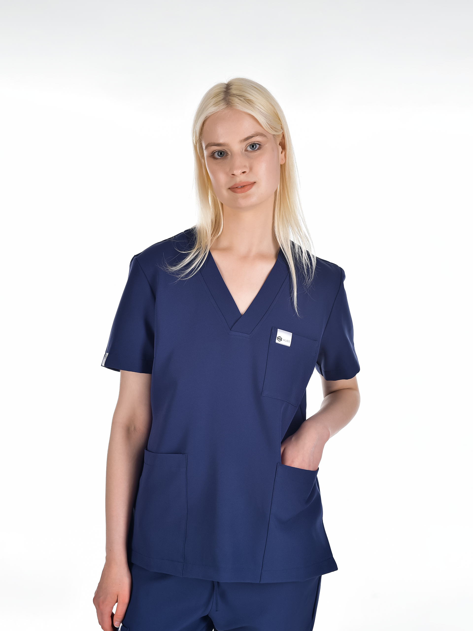 OSLO Women's scrub top Navy blue