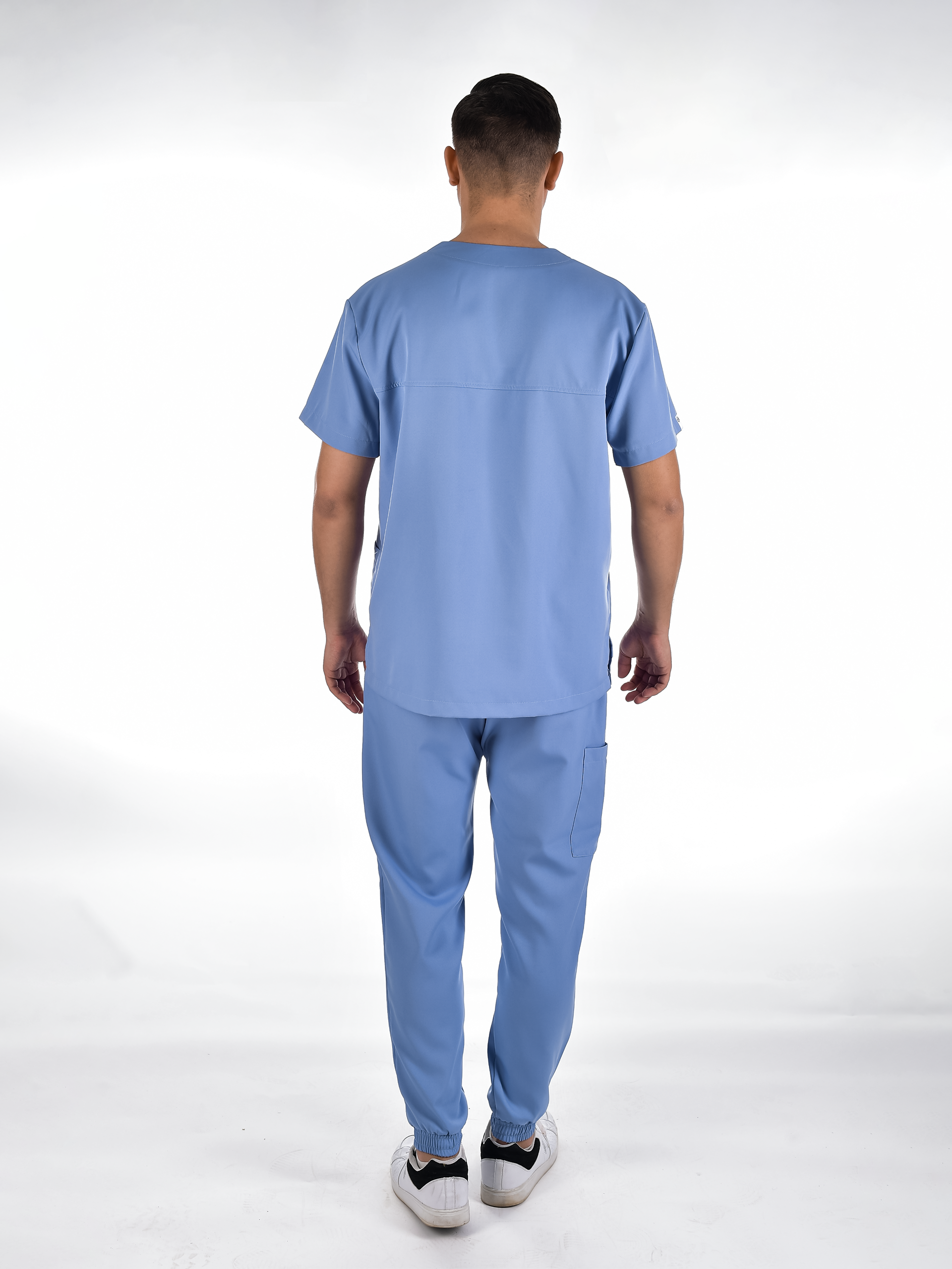 OSLO Men's scrubs set Sky blue