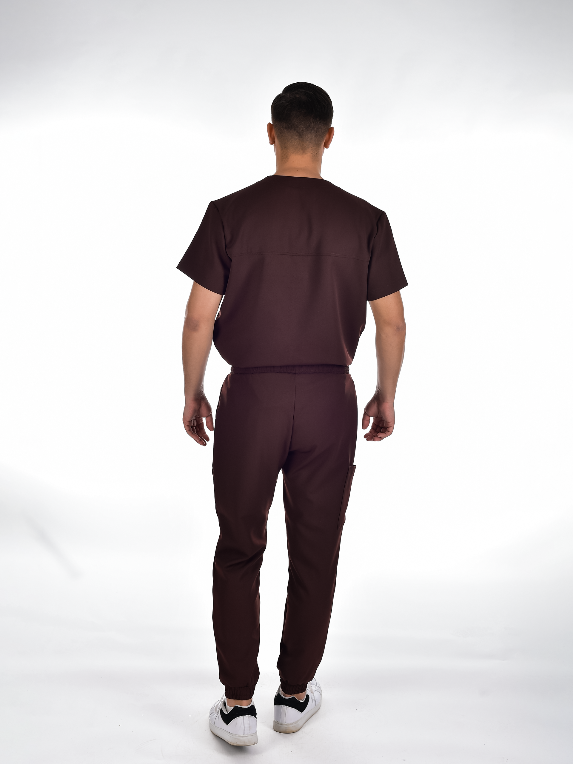 OSLO Men's scrubs set Brown