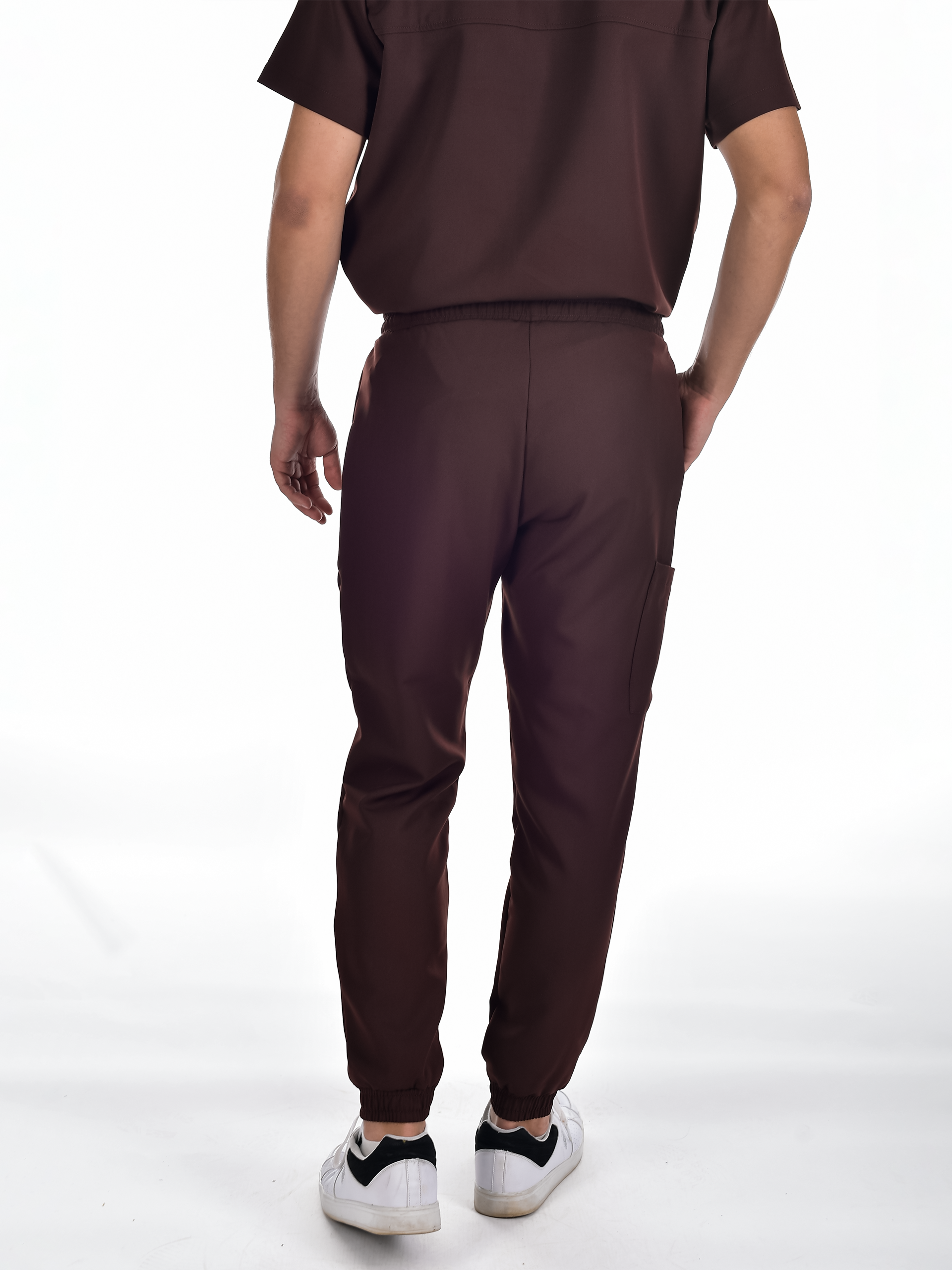 OSLO Men's scrubs set Brown