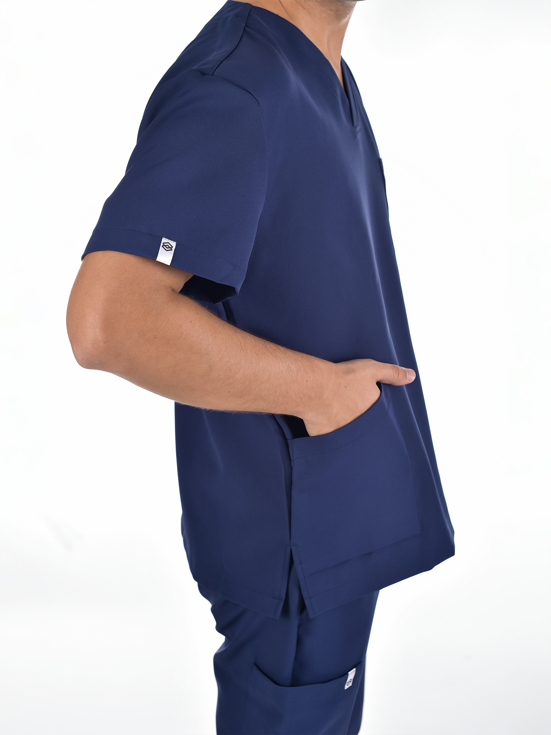 OSLO Men's scrub top Navy blue