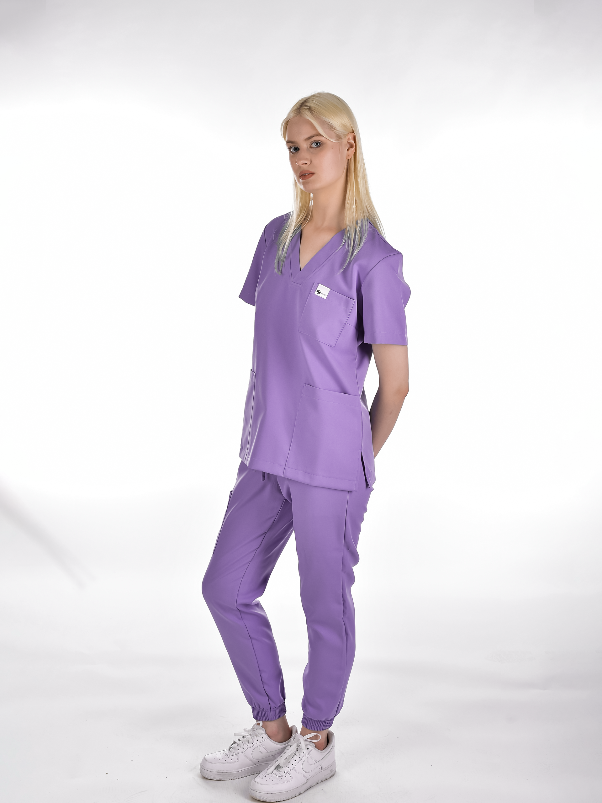 OSLO Women's scrub top Purple