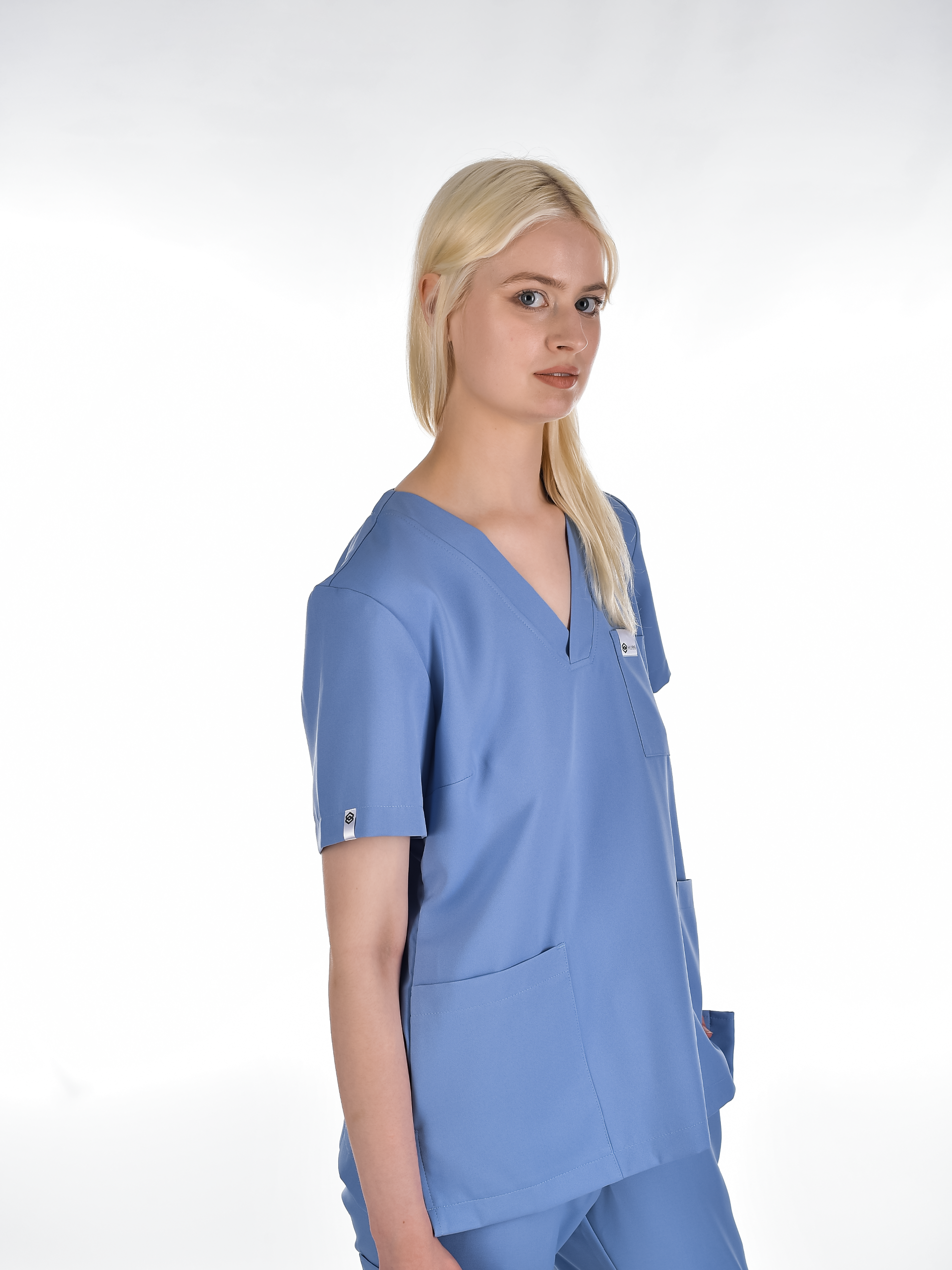 OSLO Women's scrub top Sky blue