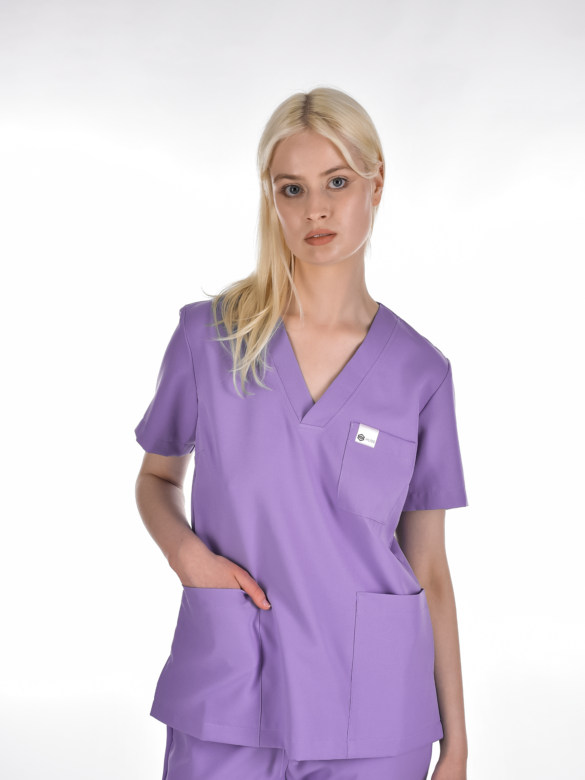 OSLO Women's scrub top Purple