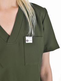 OSLO Women's scrub top Khaki