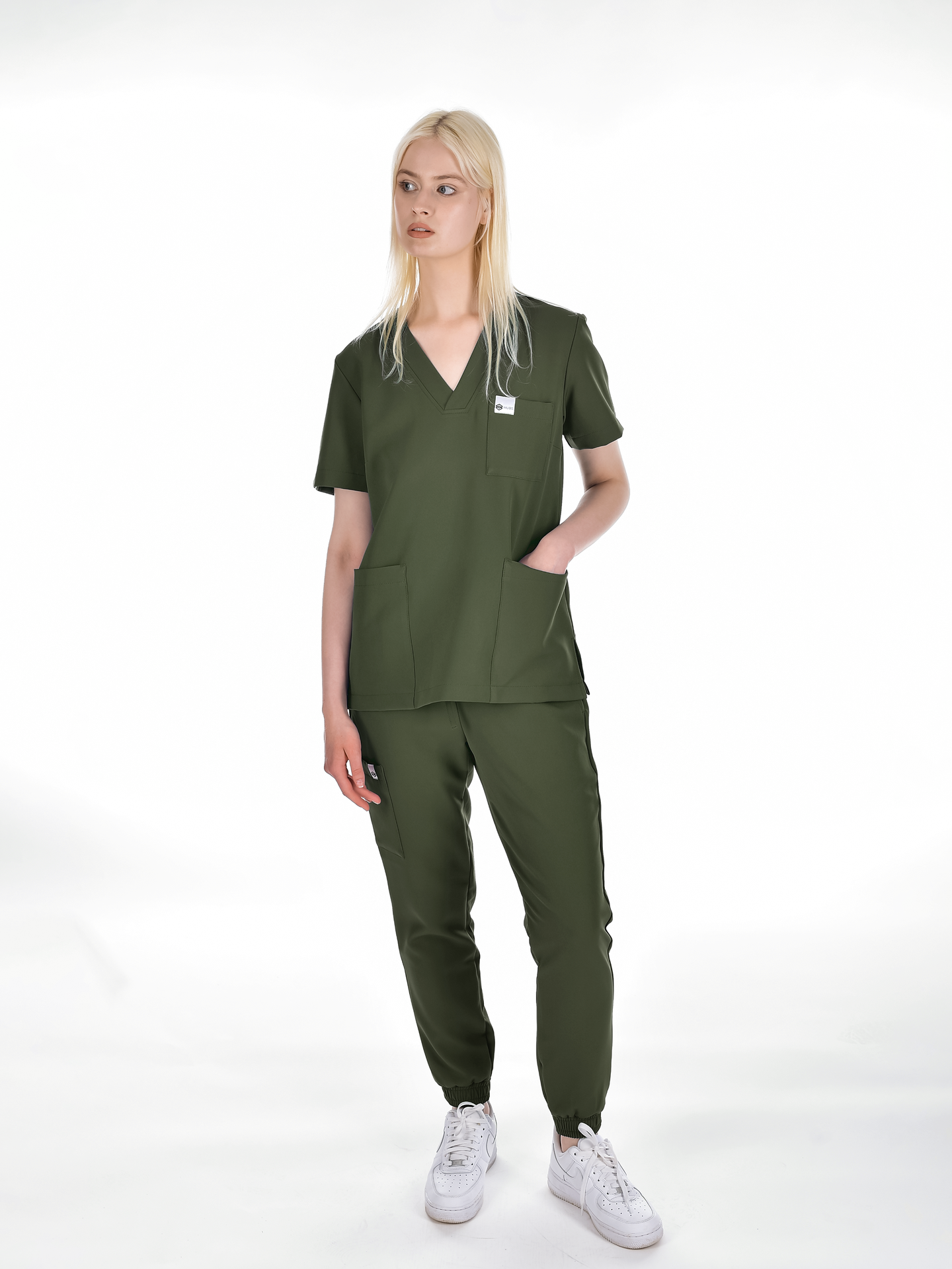 OSLO Women's scrubs set Khaki