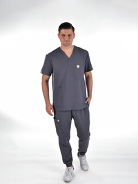 OSLO Men's scrubs set Grey