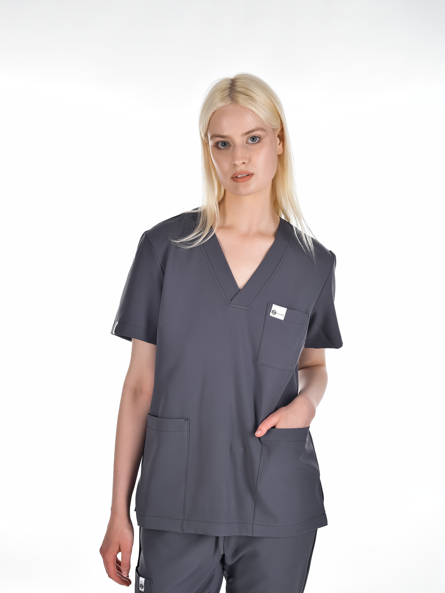 OSLO Women's scrubs set Grey