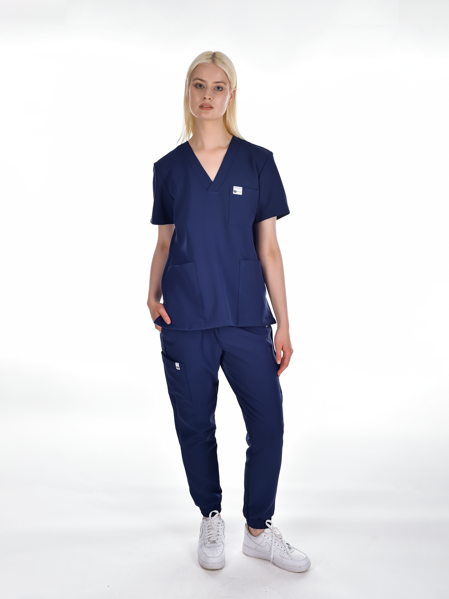 OSLO Women's scrub top Navy blue