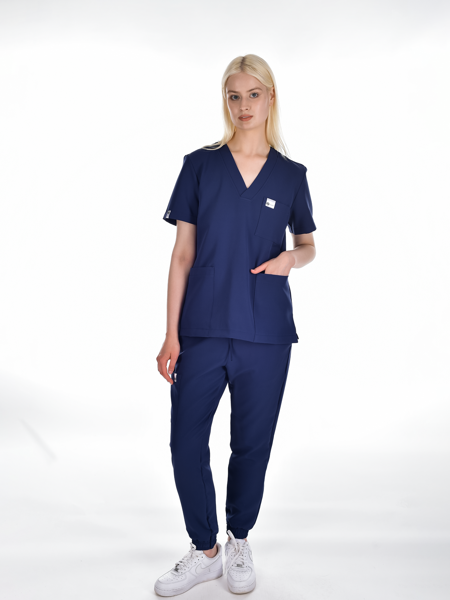 OSLO Women's scrubs set Navy blue