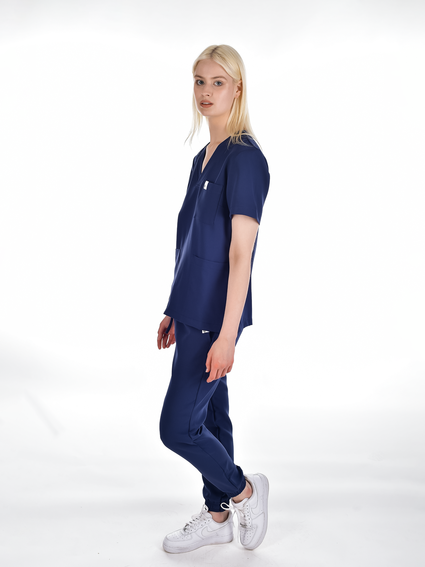 OSLO Women's scrubs set Navy blue