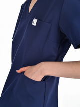 OSLO Women's scrub top Navy blue
