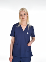 OSLO Women's scrub top Navy blue