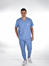 OSLO Men's scrubs set Sky blue