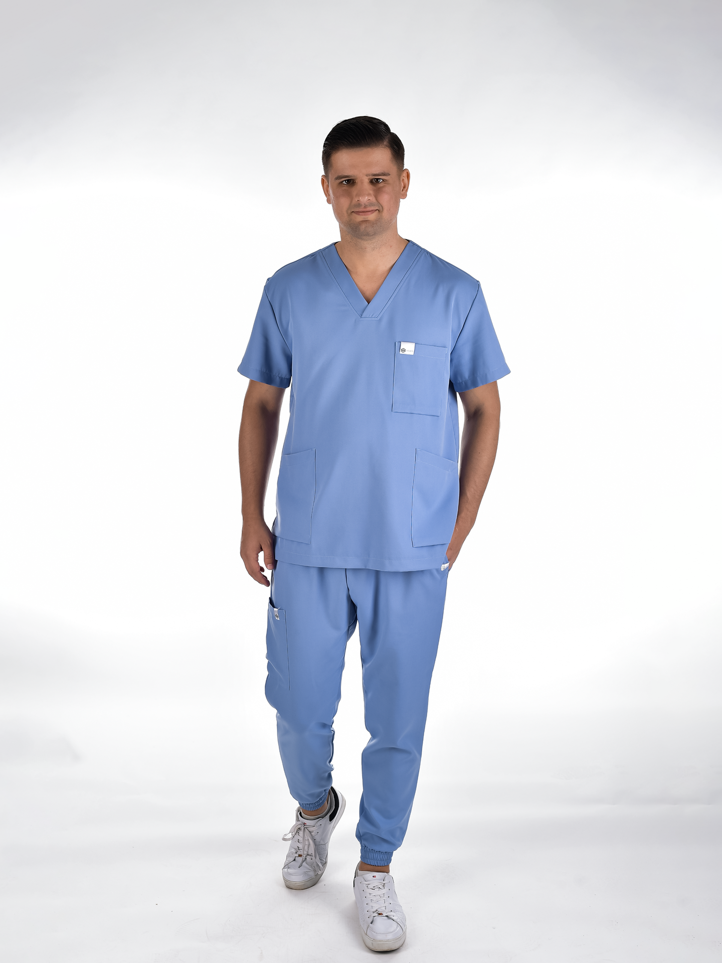 OSLO Men's scrub pants Sky blue