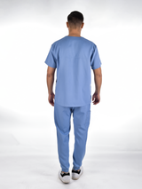 OSLO Men's scrubs set Sky blue