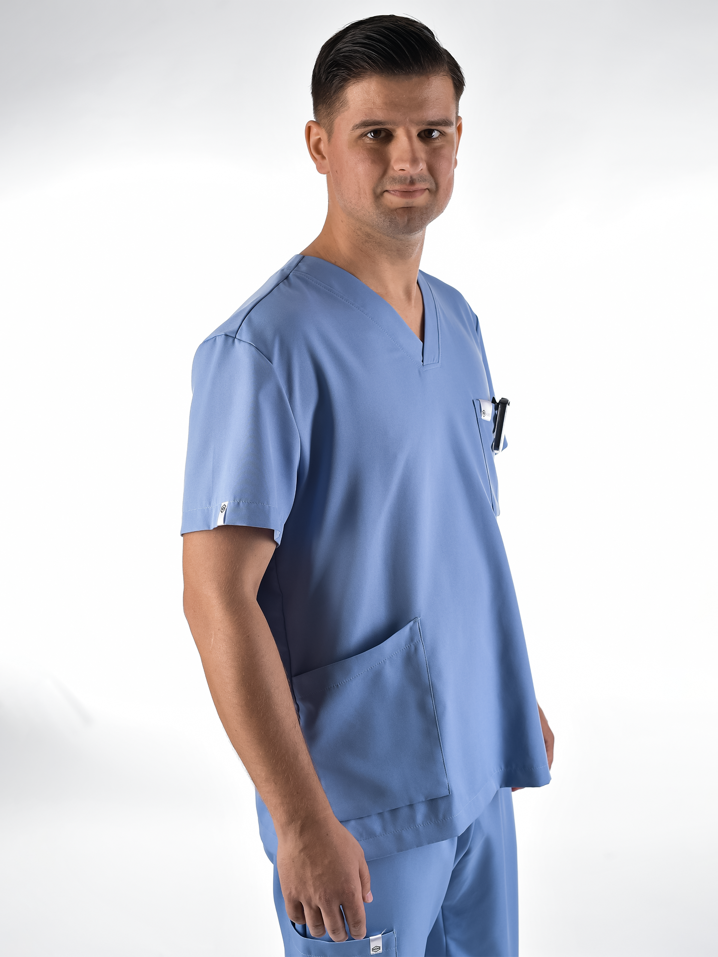OSLO Men's scrubs set Sky blue
