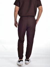 OSLO Men's scrubs set Brown
