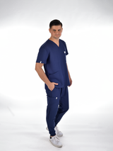 OSLO Men's scrubs set Navy blue