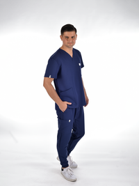 OSLO Men's scrubs set Navy blue