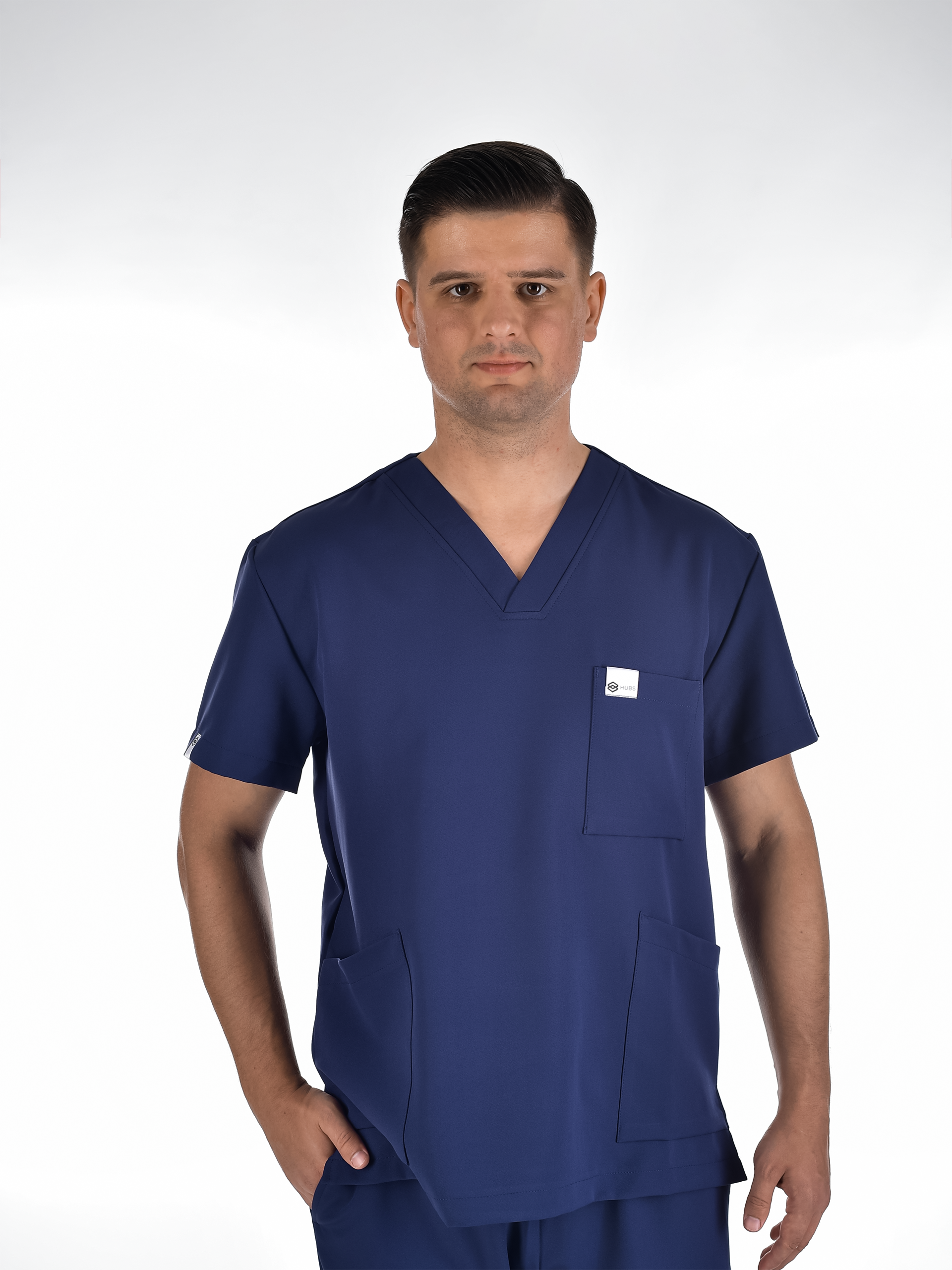 OSLO Men's scrub top Navy blue