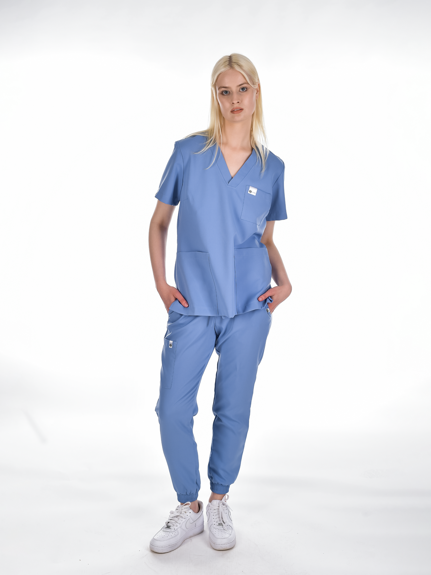 OSLO Women's scrubs set Sky blue
