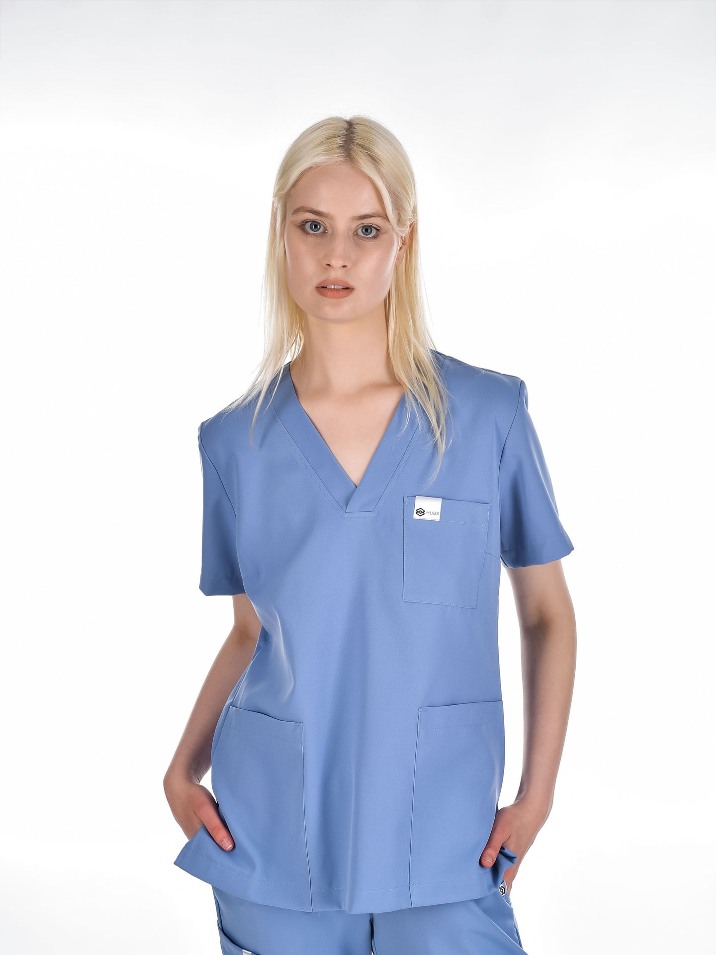 OSLO Women's scrub top Sky blue