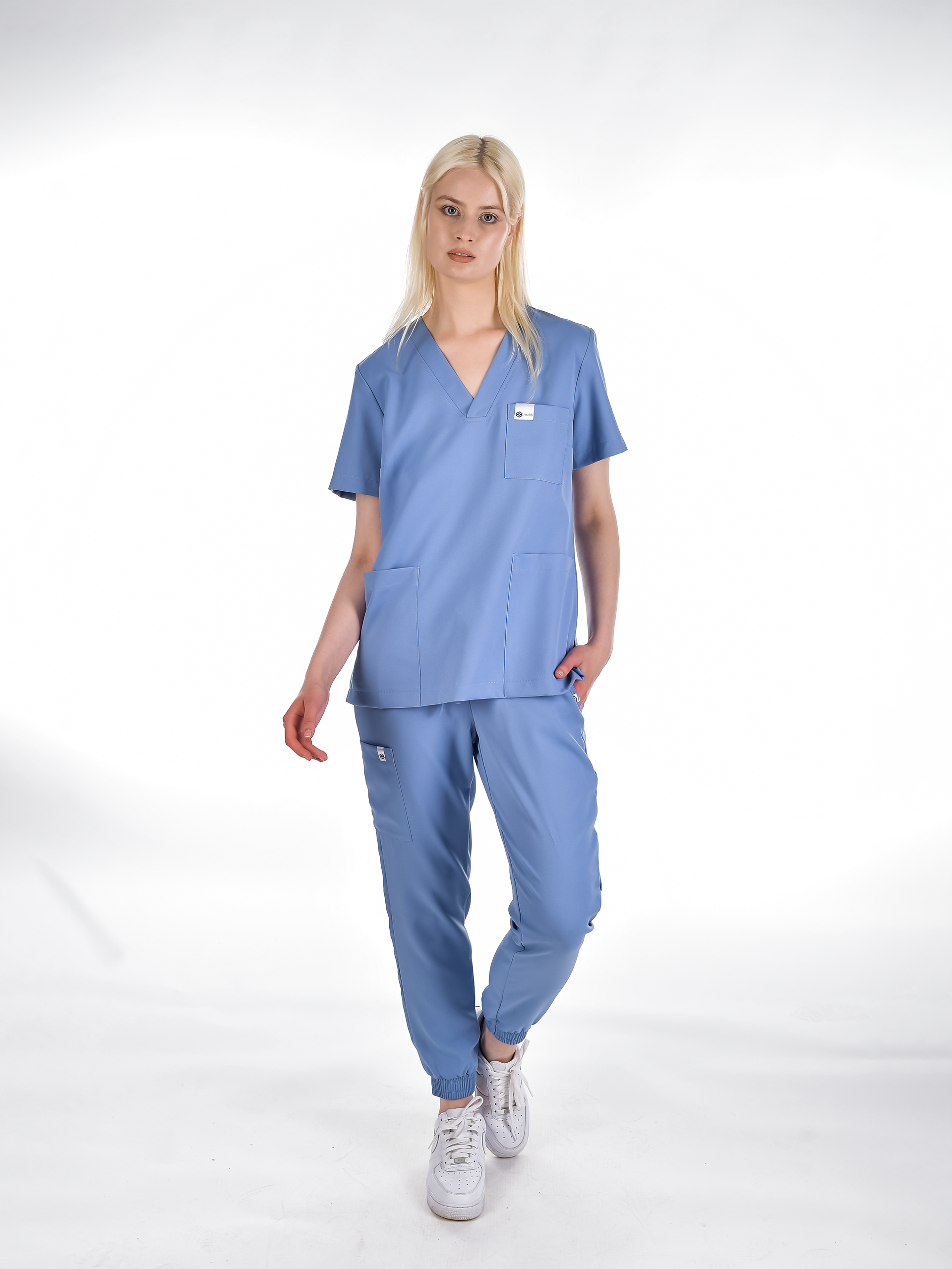 OSLO Women's scrubs set Sky blue