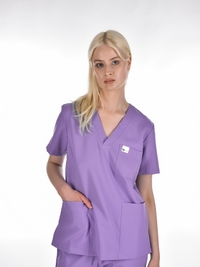 OSLO Women's scrub top Purple