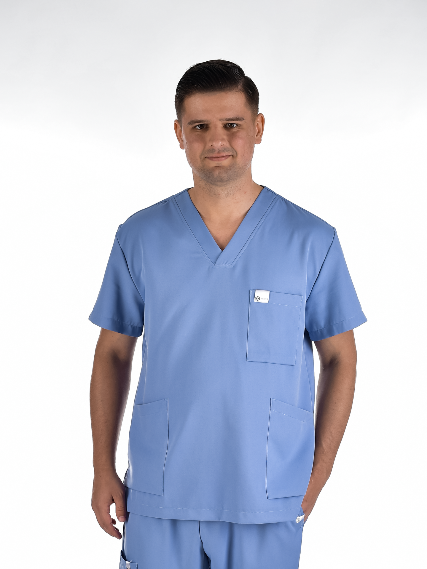 OSLO Men's scrub top Sky blue