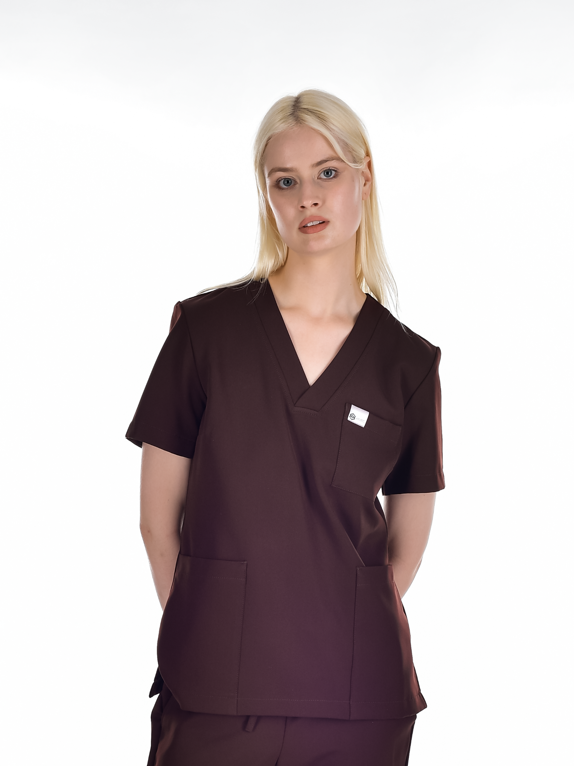 OSLO Women's scrubs set Brown